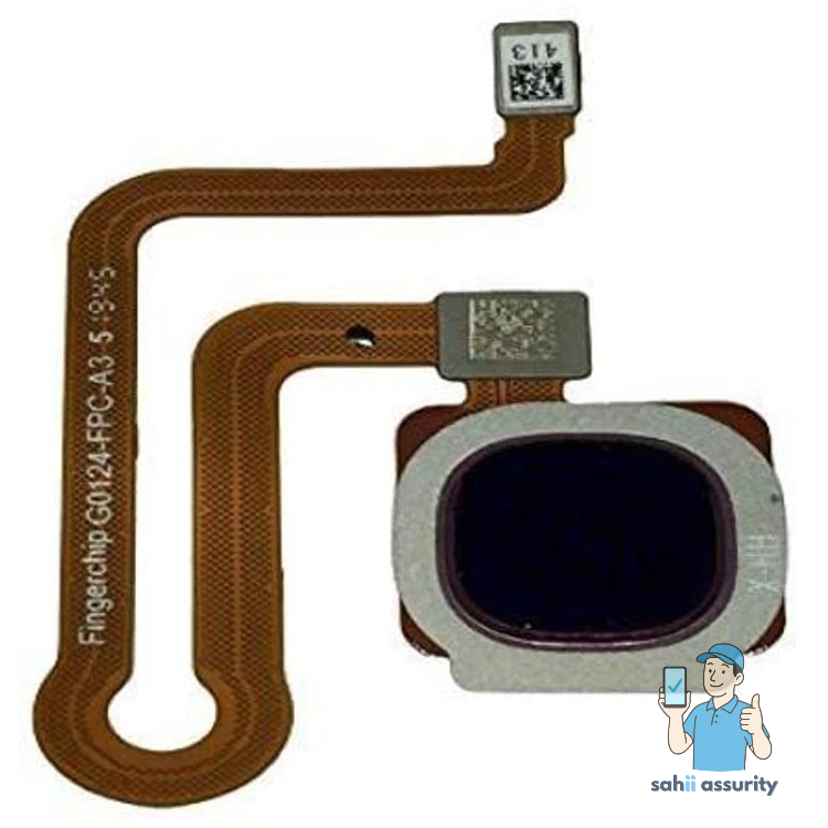 Fingerprint Sensor with Flex Cable for Vivo Y12 Black